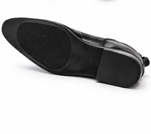 BLACK LEATHER CHELSEA BOOTS FOR MEN – CLASSIC SLIP-ON FORMAL & CASUAL WEAR