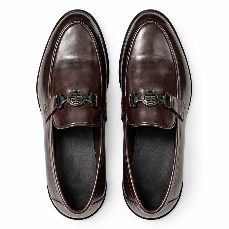PREMIUM BROWN LEATHER FORMAL LOAFERS FOR MEN