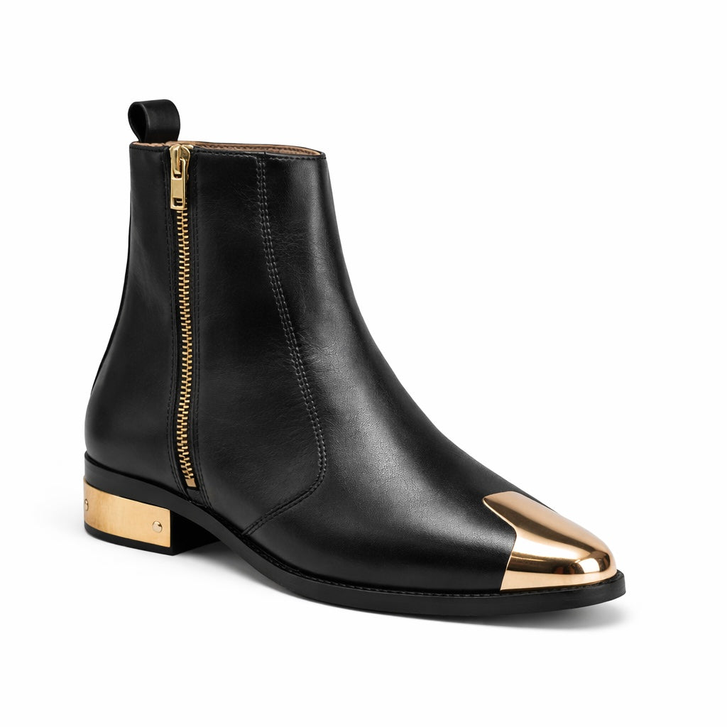 THE RENEGADE HARNESS BOOT PREMIUM LEATHER ANKLE BOOT