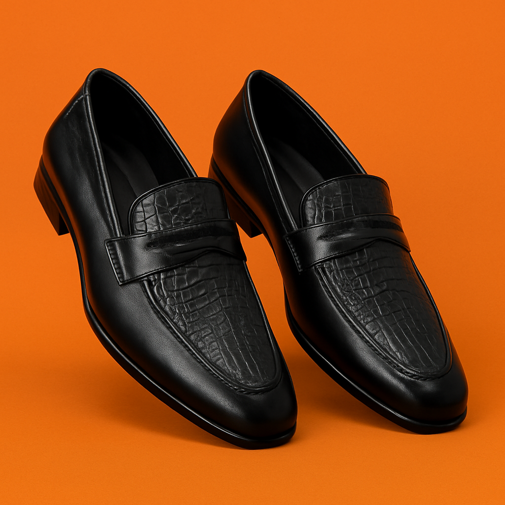 MERCY TEXTURED LEATHER LOAFERS