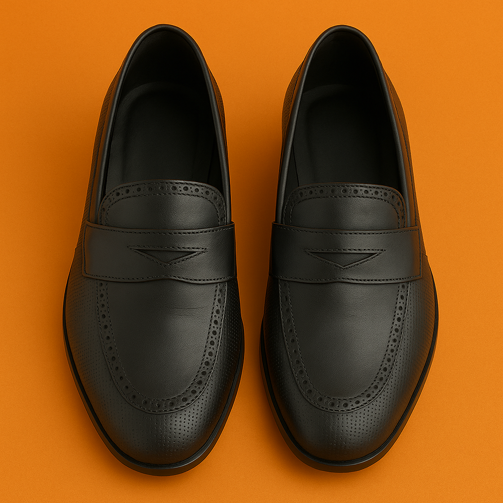 MERCY TEXTURED CLASSY LEATHER LOAFERS
