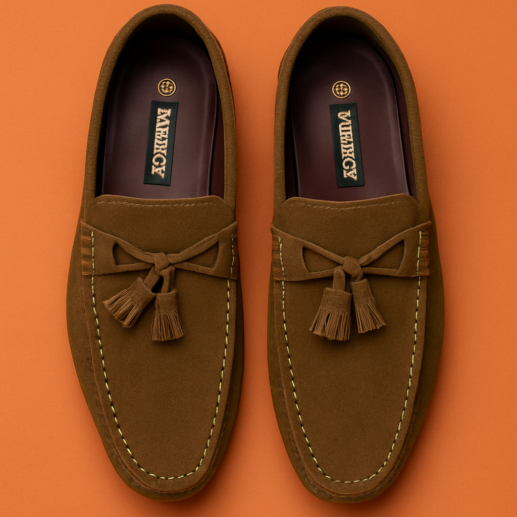 MERCY VELVET LOAFERS WITH TESSELS