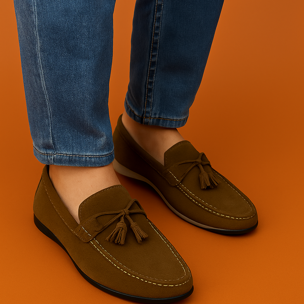 MERCY VELVET LOAFERS WITH TESSELS