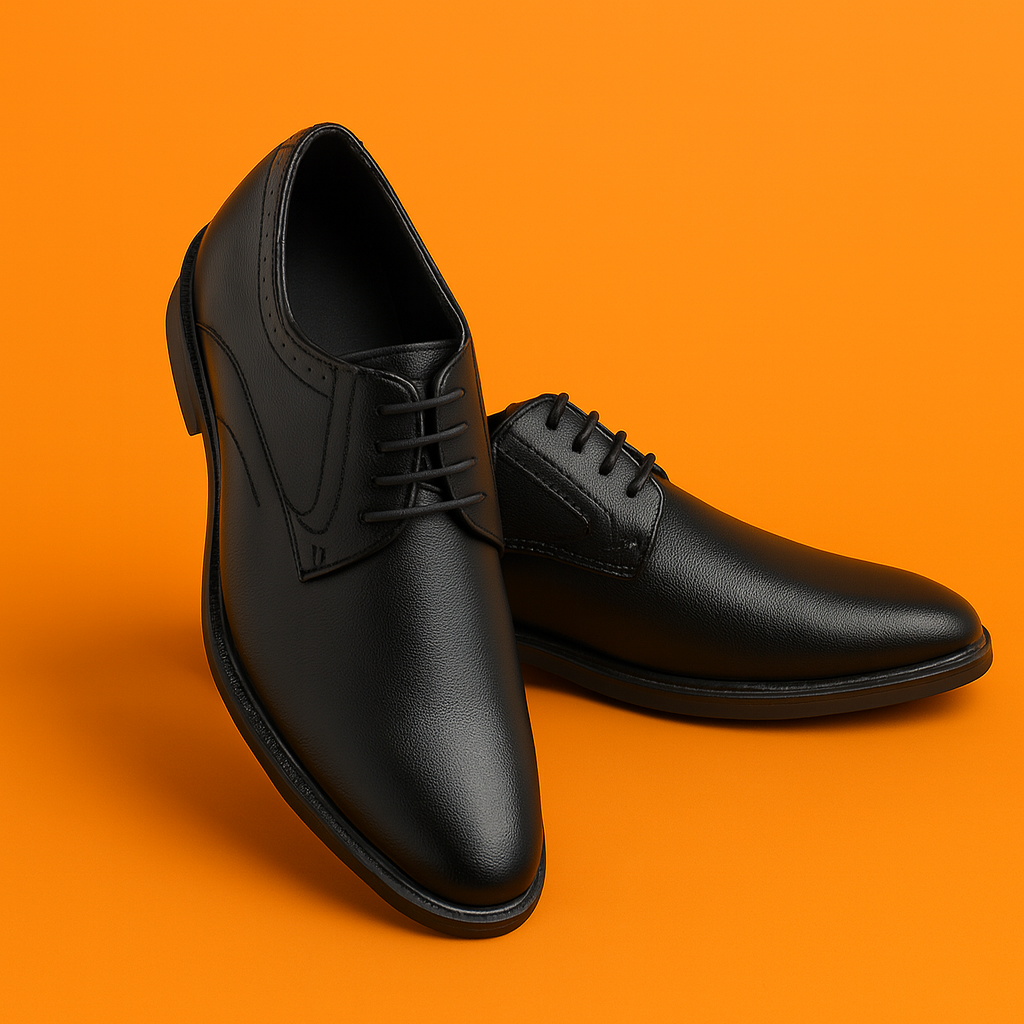 MERCY BLACK DERBY SHOES