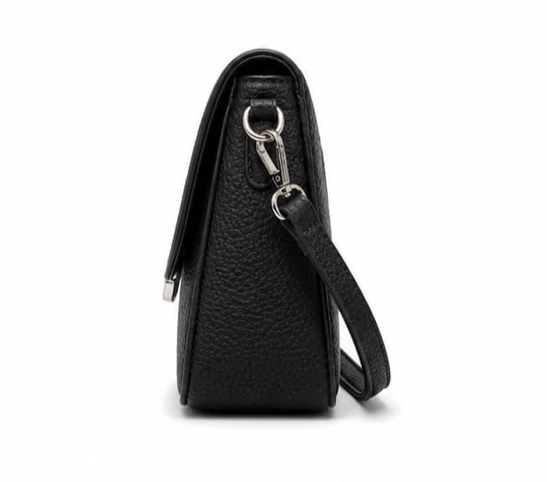 BLACK MINI CROSSBODY FLAP BAG (Copy)