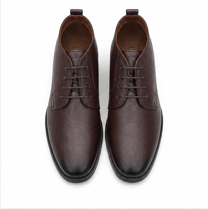 DARK BROWN LEATHER CHUKKA BOOTS FOR MEN – PREMIUM CASUAL & SMART FORMAL ANKLE BOOTS