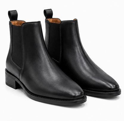 MEN’S PREMIUM BLACK CHELSEA BOOTS – GENUINE LEATHER FORMAL ANKLE BOOTS