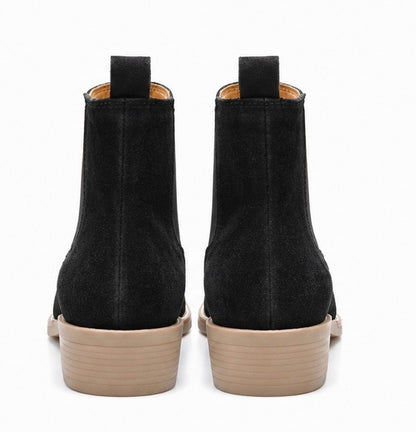 MEN’S PREMIUM BLACK SUEDE CHELSEA BOOTS – CLASSIC FORMAL & CASUAL ANKLE BOOTS