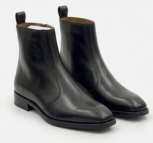 MEN’S PREMIUM BLACK CHELSEA BOOTS – CLASSIC LEATHER FORMAL ANKLE BOOTS