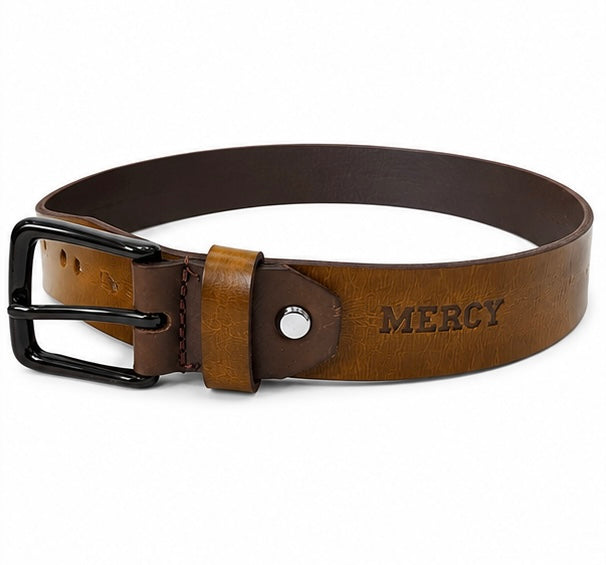 CLASSIC BROWN LEATHER BELT