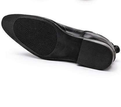 BLACK LEATHER CHELSEA BOOTS FOR MEN – CLASSIC SLIP-ON FORMAL & CASUAL WEAR
