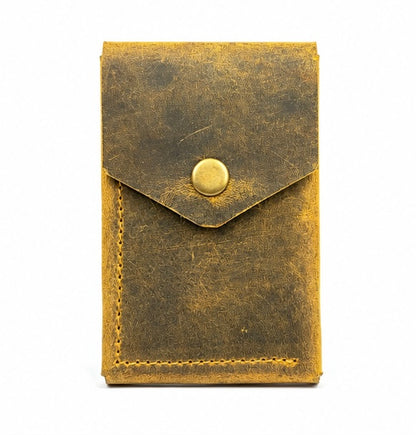 MERCY RUSTIC TAN GENUINE LEATHER CARD HOLDER WALLET