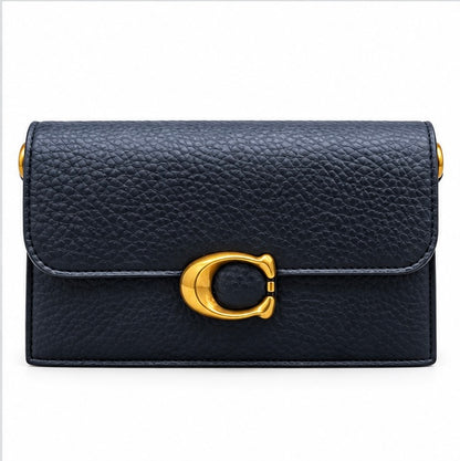 NAVY BLUE QUILTED CROSSBODY BAG