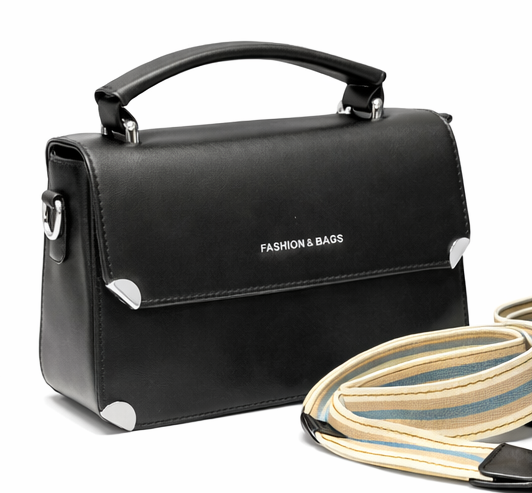 CLASSIC BLACK MINI TOP HANDLE HANDBAG