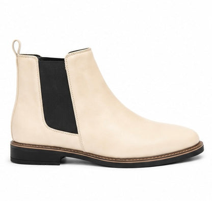 CLASSIC CREAM CHELSEA BOOTS FOR MEN