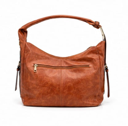 VINTAGE ORANGE HOBO SHOULDER BAG