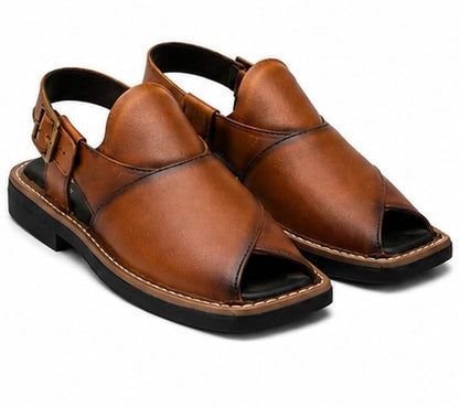 PREMIUM LEATHER UPPER WITH TRADITIONAL PESHAWARI DESIGN. SOFT FOOTBED AND DURABLE SOLE FOR ALL-DAY COMFORT