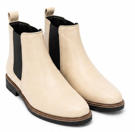 CLASSIC CREAM CHELSEA BOOTS FOR MEN