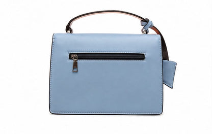 BLUE COLOR BLOCK SHOULDER & CROSSBODY HANDBAG
