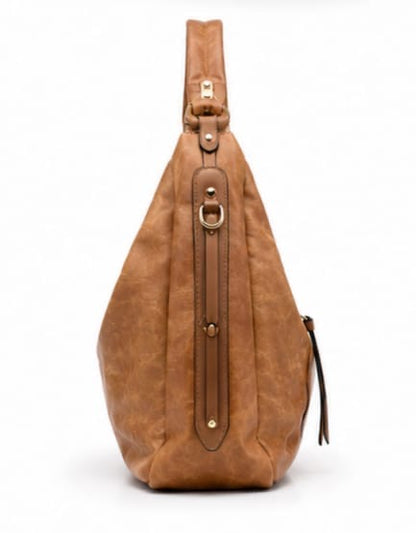 VINTAGE BROWN HOBO SHOULDER BAG