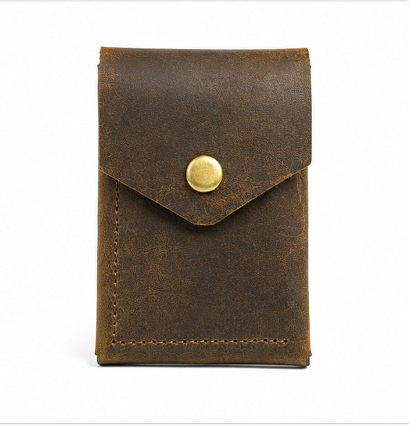 MERCY RUSTIC BROWN GENUINE LEATHER CARD HOLDER WALLET