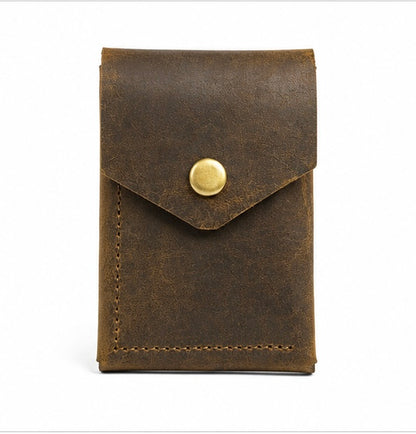 MERCY RUSTIC BROWN GENUINE LEATHER CARD HOLDER WALLET
