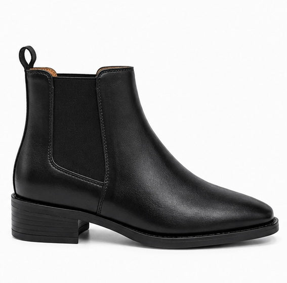 MEN’S PREMIUM BLACK CHELSEA BOOTS – GENUINE LEATHER FORMAL ANKLE BOOTS