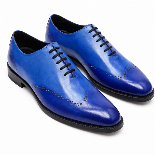 ROYAL BLUE OXFORD LACE-UP SHOES