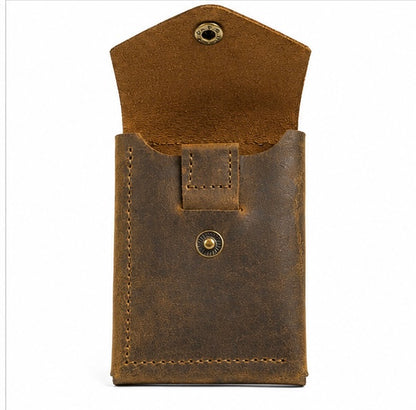 MERCY RUSTIC BROWN GENUINE LEATHER CARD HOLDER WALLET