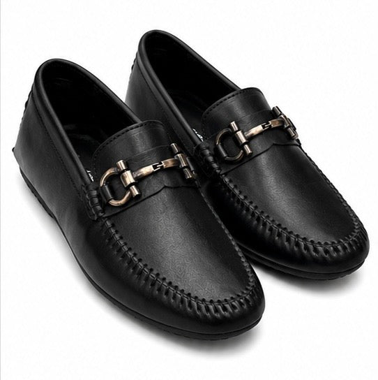 PREMIUM BLACK LEATHER DRIVING LOAFERS FOR MEN – LUXURY SLIP-ON CASUAL MOCCASIN SHOES
