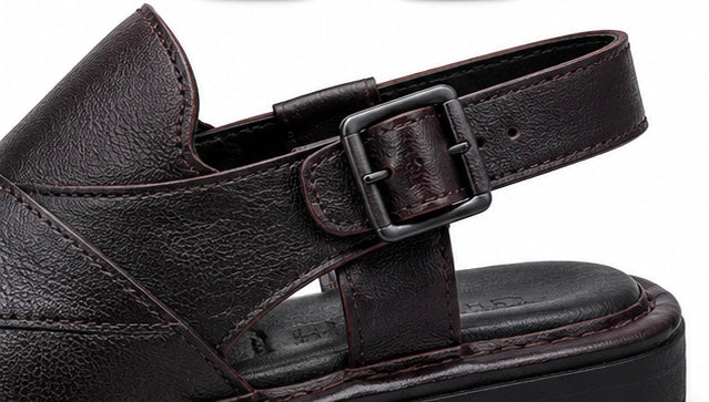 RICH DARK BROWN TEXTURE WITH HANDCRAFTED DETAILING. PERFECT BLEND OF ELEGANCE AND EVERYDAY COMFORT.
