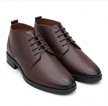 DARK BROWN LEATHER CHUKKA BOOTS FOR MEN – PREMIUM CASUAL & SMART FORMAL ANKLE BOOTS