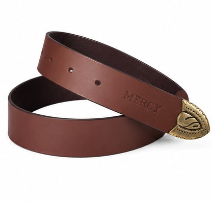 BROWN BELT WITH PREMIUM BUCKLE