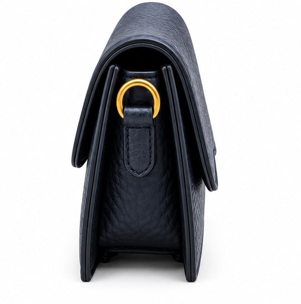 NAVY BLUE QUILTED CROSSBODY BAG