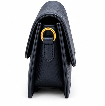 NAVY BLUE QUILTED CROSSBODY BAG