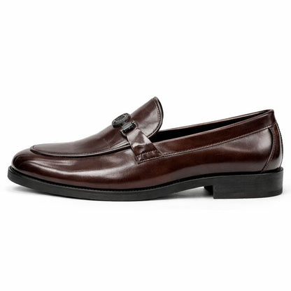 PREMIUM BROWN LEATHER FORMAL LOAFERS FOR MEN
