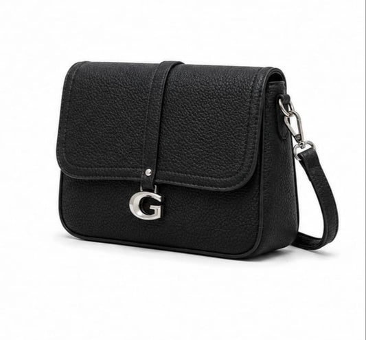 BLACK MINI CROSSBODY FLAP BAG (Copy)