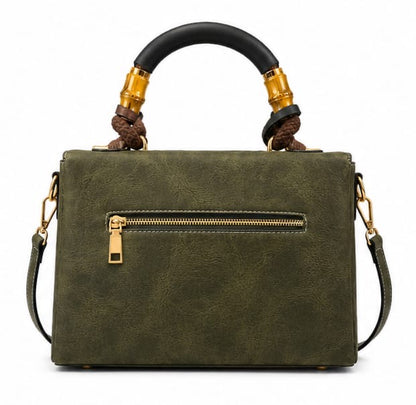 LUXURY FLORAL EMBROIDERED TOP HANDLE SATCHEL BAG