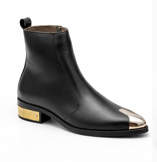 THE RENEGADE HARNESS BOOT PREMIUM LEATHER ANKLE BOOT