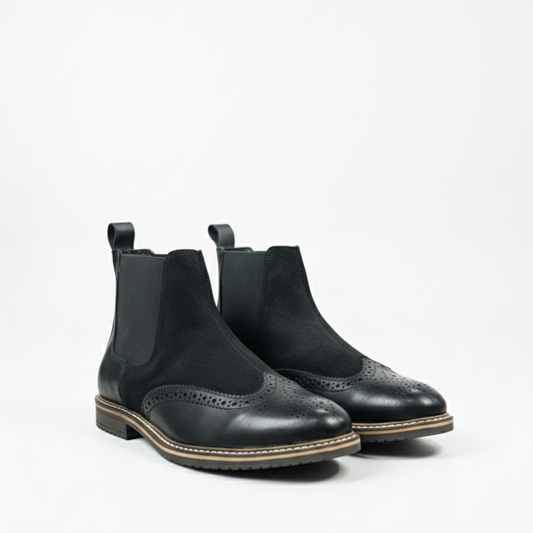 MEN’S WINGTIP CHELSEA BOOTS: CLASSIC STYLE AND MODERN COMFORT