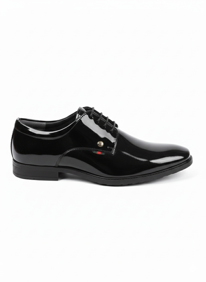 CLASSIC BLACK PATENT LEATHER FORMAL SHOES FOR MEN