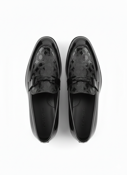 PREMIUM PATENT LEATHER LOAFERS – CLASSIC BUCKLE DETAIL