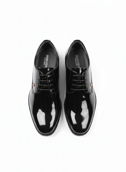 CLASSIC BLACK PATENT LEATHER FORMAL SHOES FOR MEN