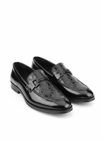 PREMIUM PATENT LEATHER LOAFERS – CLASSIC BUCKLE DETAIL