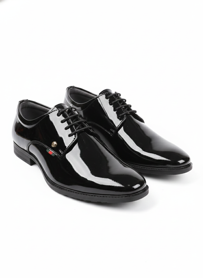 CLASSIC BLACK PATENT LEATHER FORMAL SHOES FOR MEN