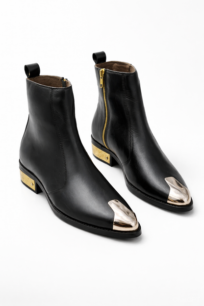 THE RENEGADE HARNESS BOOT PREMIUM LEATHER ANKLE BOOT