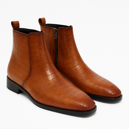 MERCY CROCODILE LEATHER CHELSEA BOOT