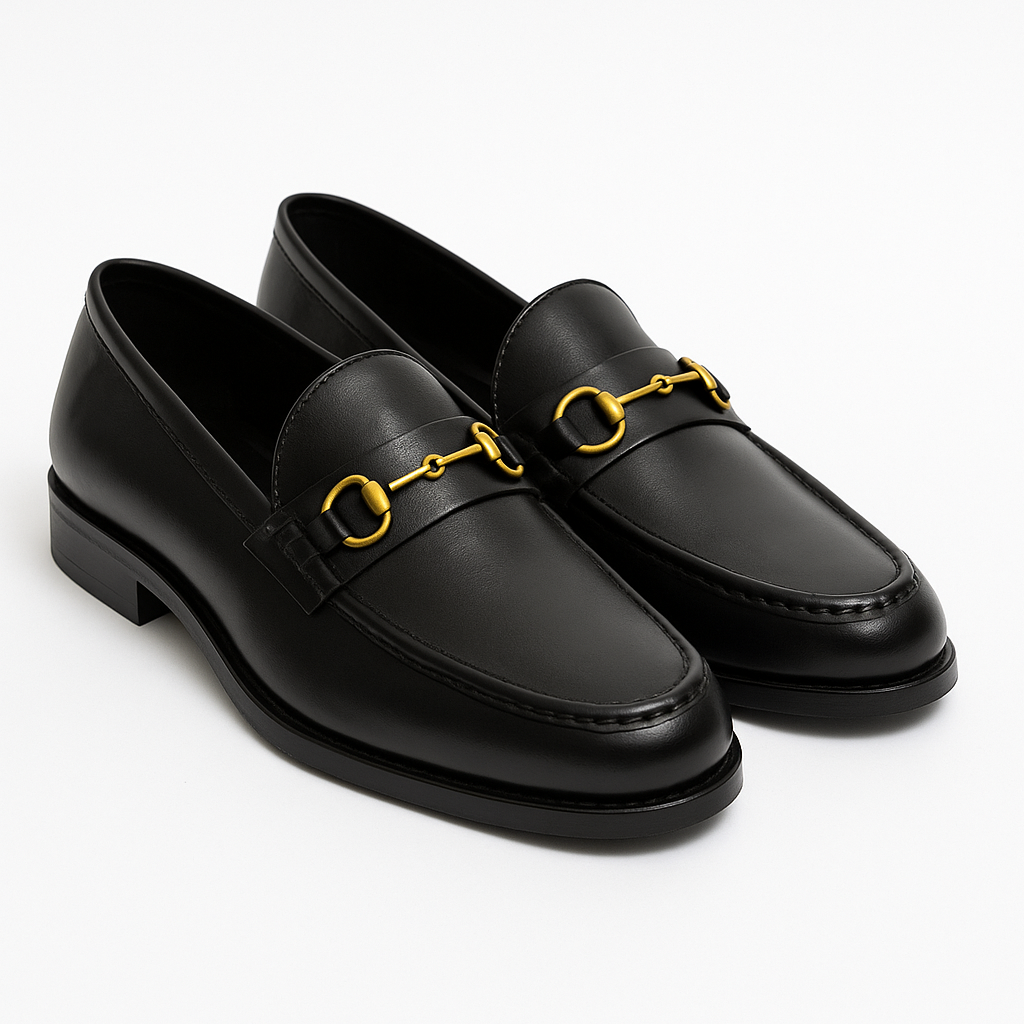 MERCY WOODEN SOLE PURE LEATHER PENNY LOAFERS