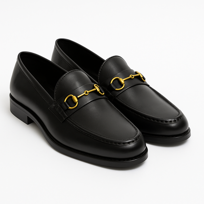 MERCY WOODEN SOLE PURE LEATHER PENNY LOAFERS