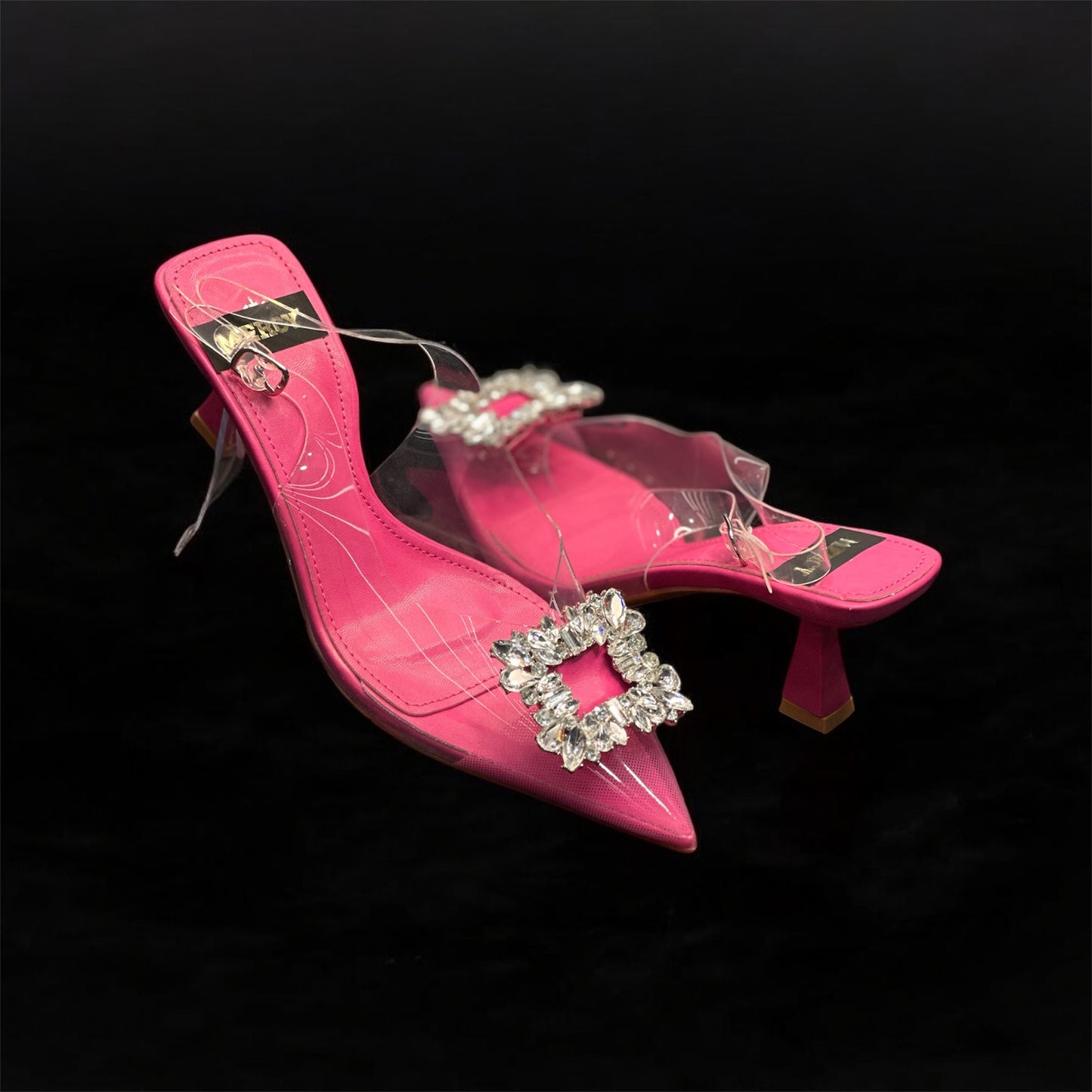 RHINESTONE CRYSTAL HEEL FOR WOMEN & GIRLS